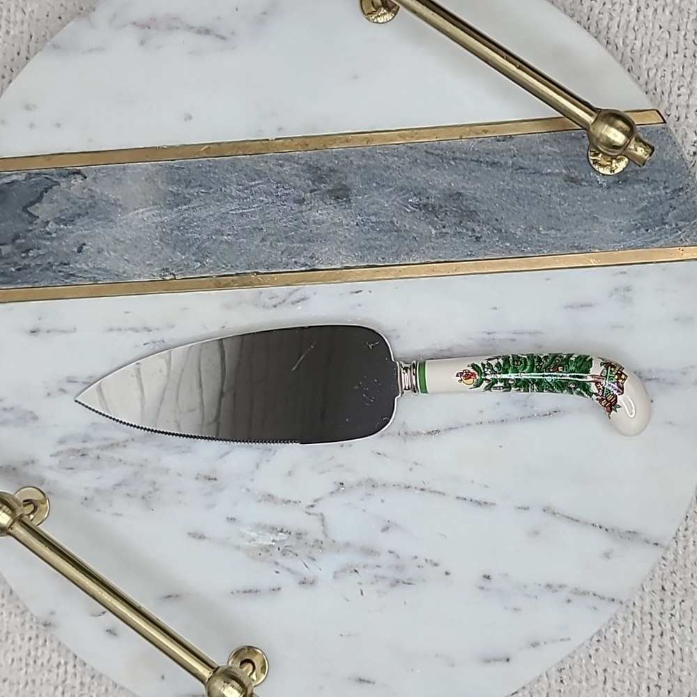 Spode Christmas Tree Classic Mint Vintage Holiday Cake/Pie/Dessert Serving Knife